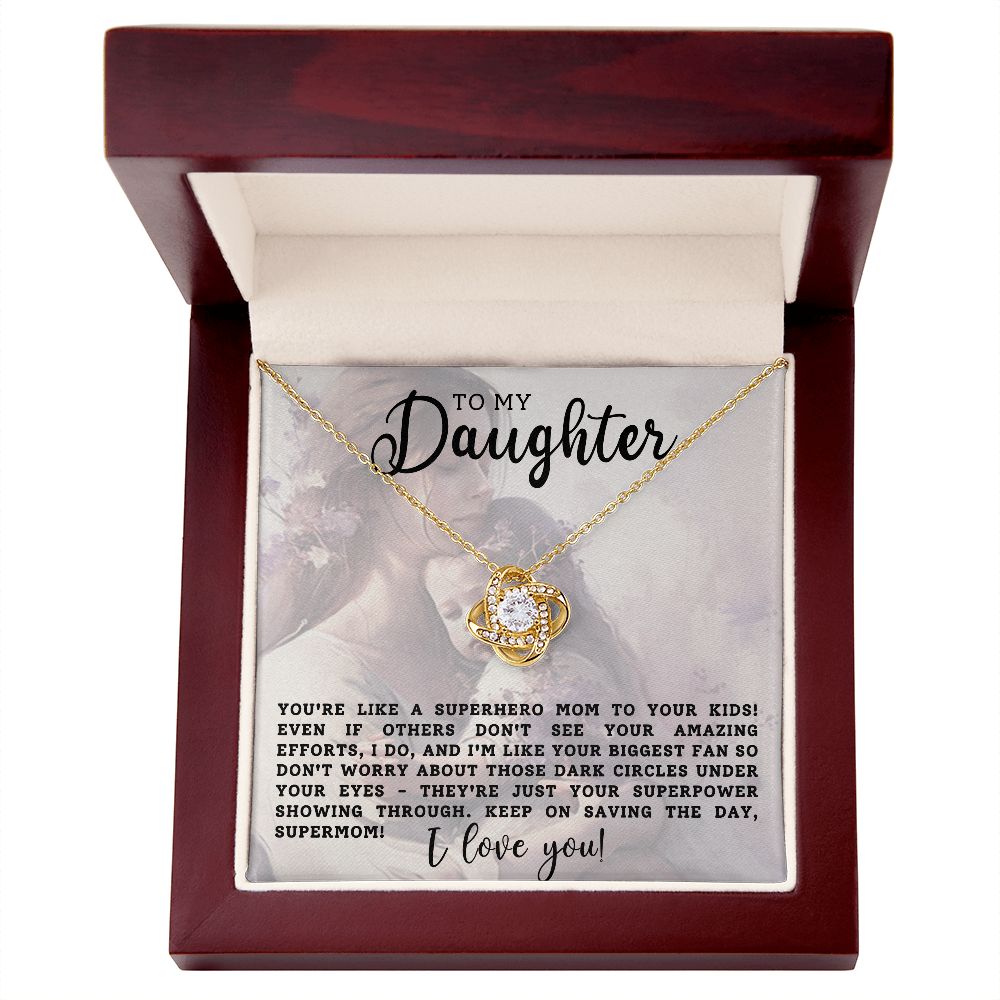 To My Daughter | Love Knot Necklace