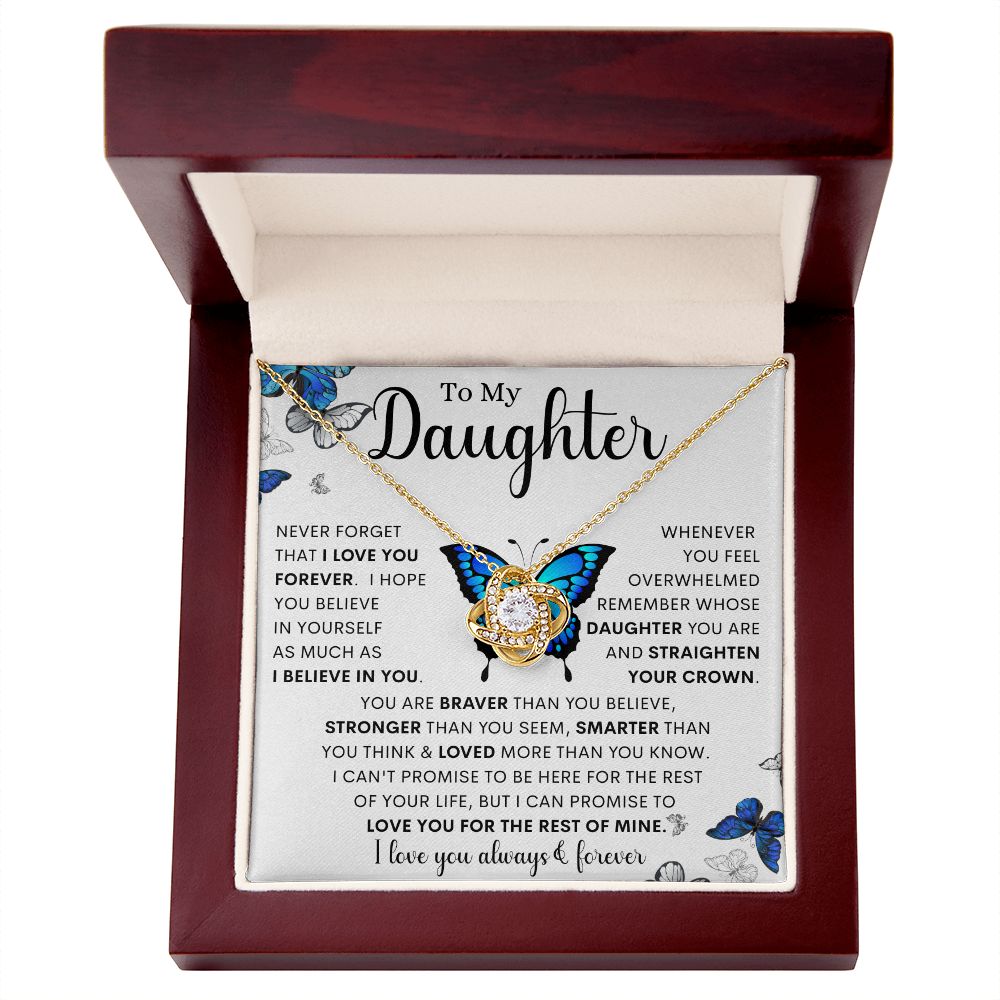 To My Daughter | Love Knot Necklace