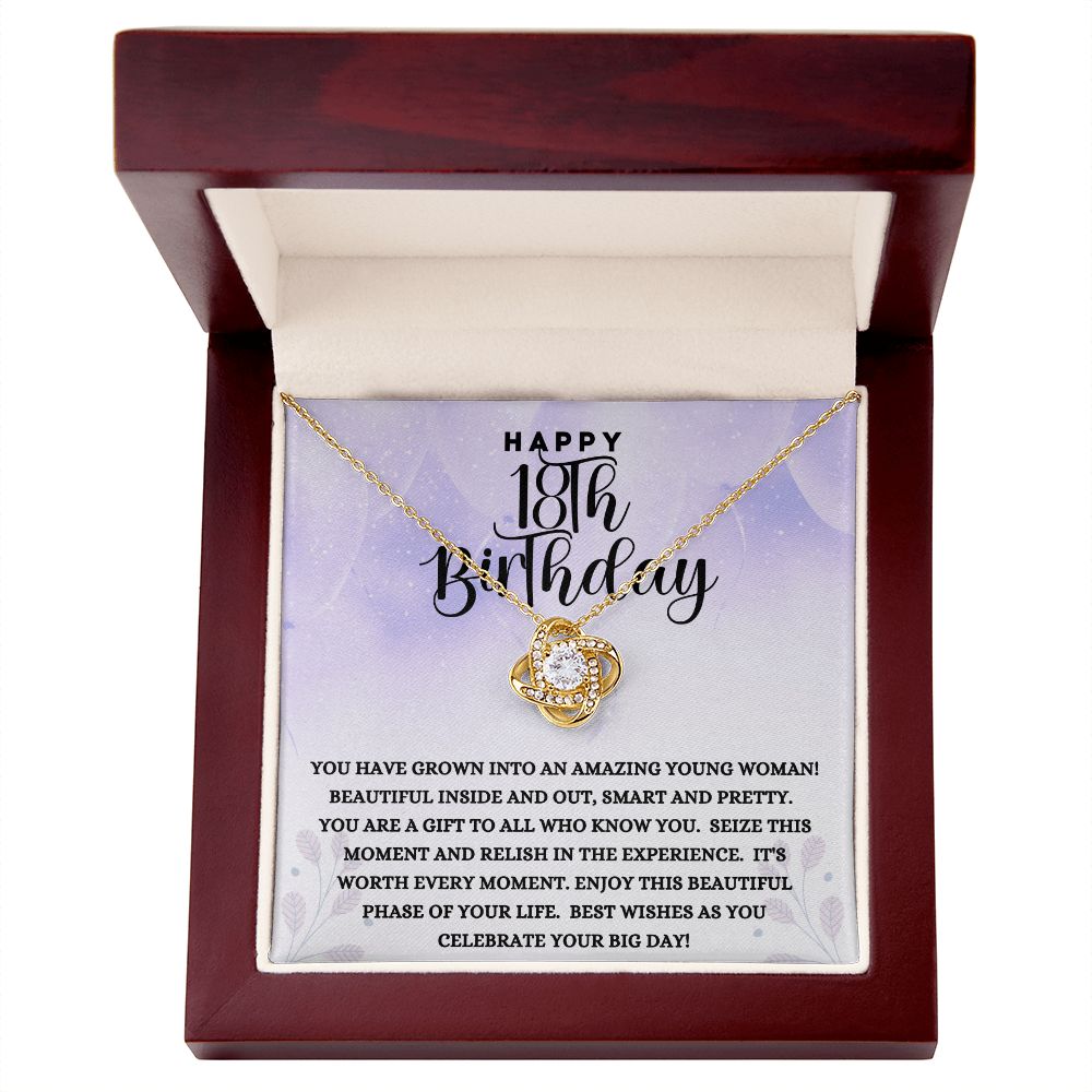 Happy 18th Birthday | Love Knot Necklace