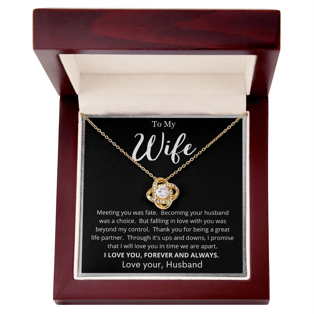 To My Wife | Love Knot Necklace