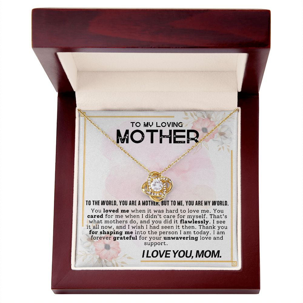 To My Loving Mother | Love Knot Necklace
