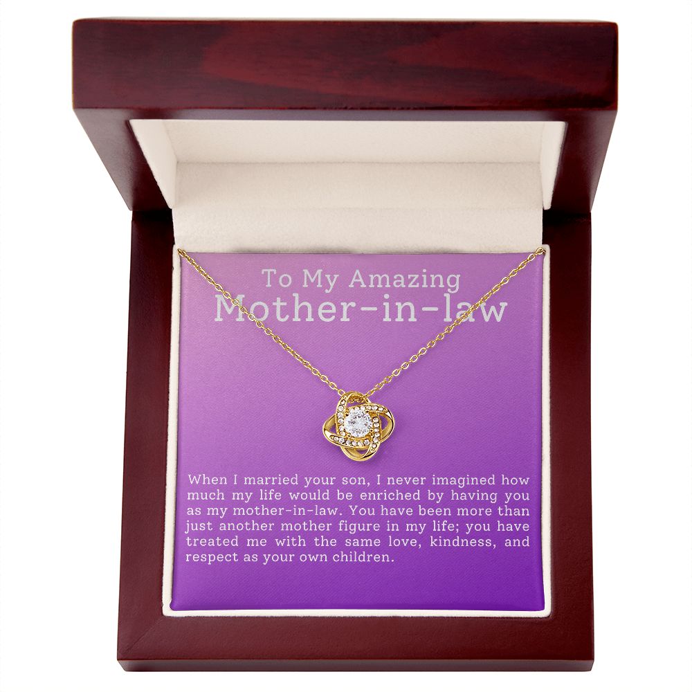 To My Amazing Mother-in-Law | Love Knot Necklace