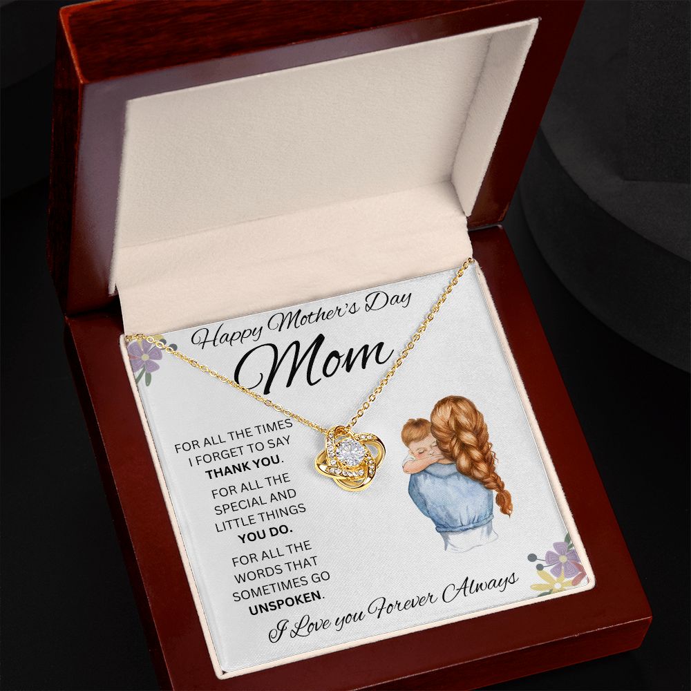 Happy Mother's Day Mom | Love Knot Necklace