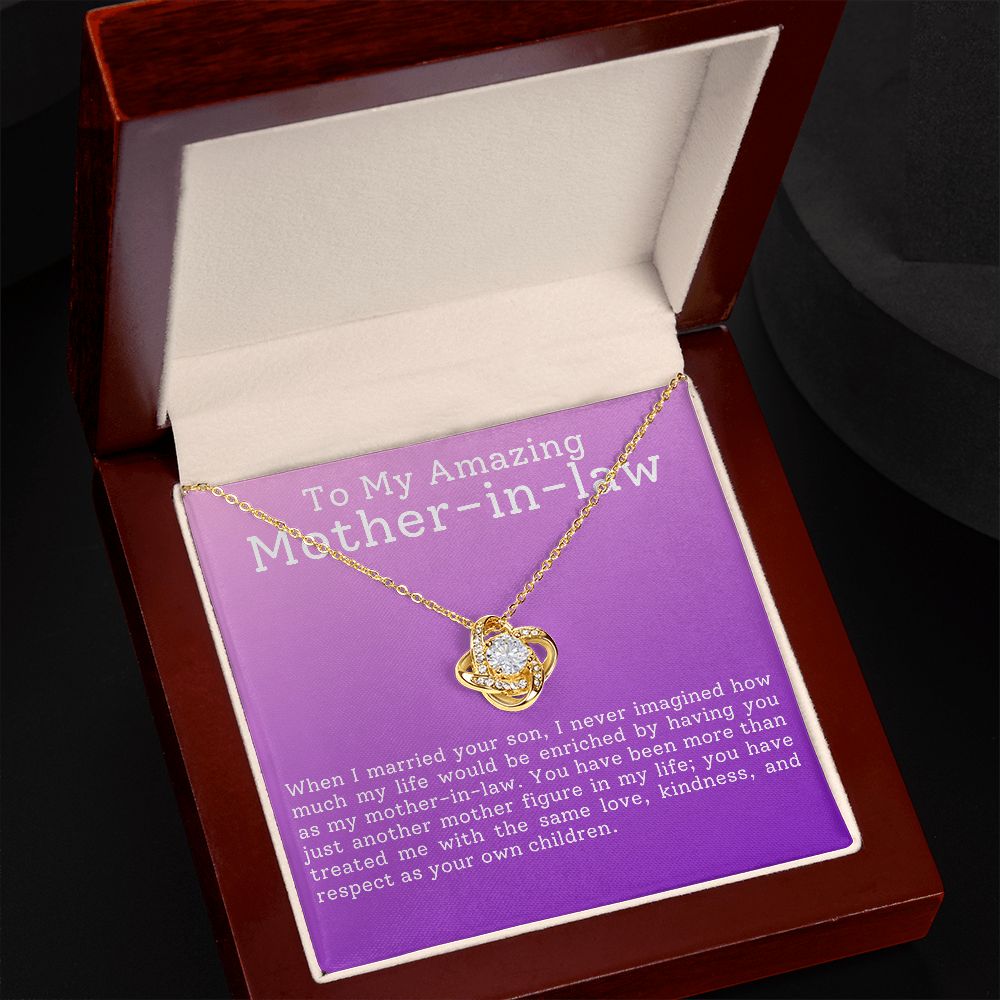 To My Amazing Mother-in-Law | Love Knot Necklace