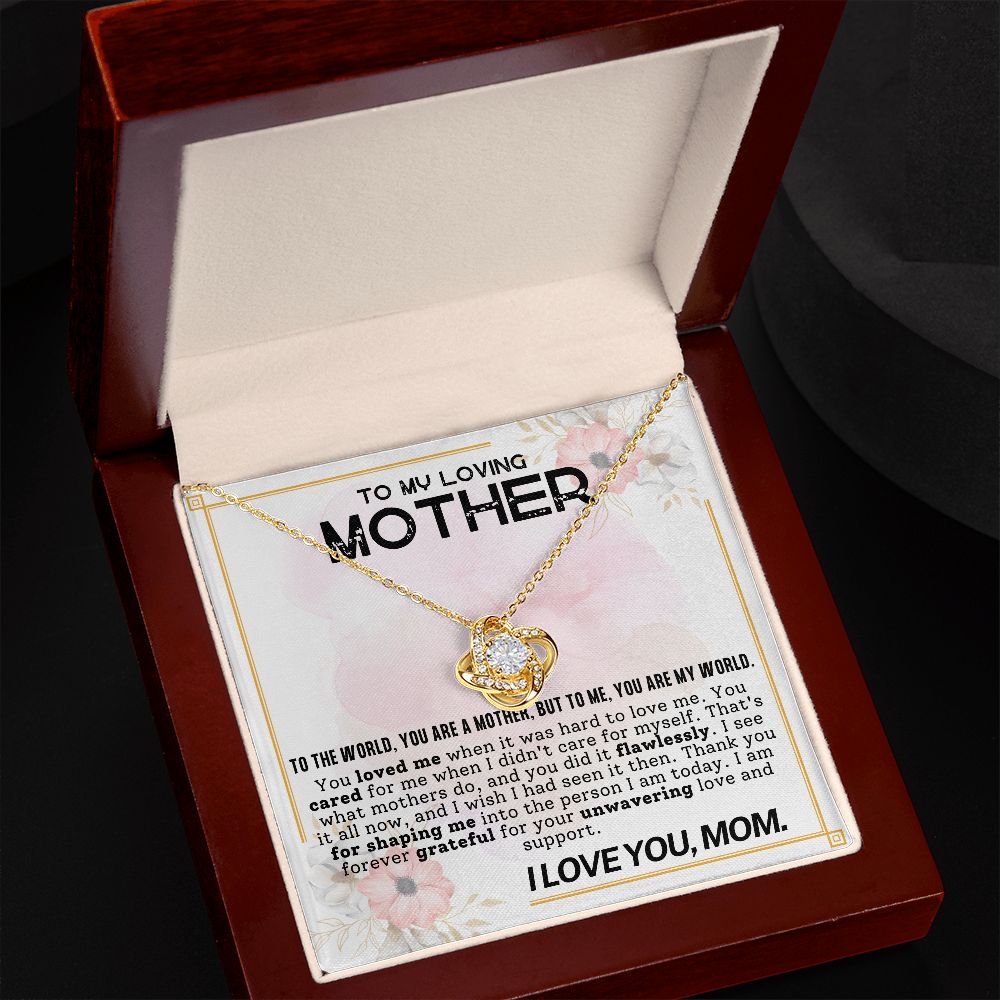 To My Loving Mother | Love Knot Necklace
