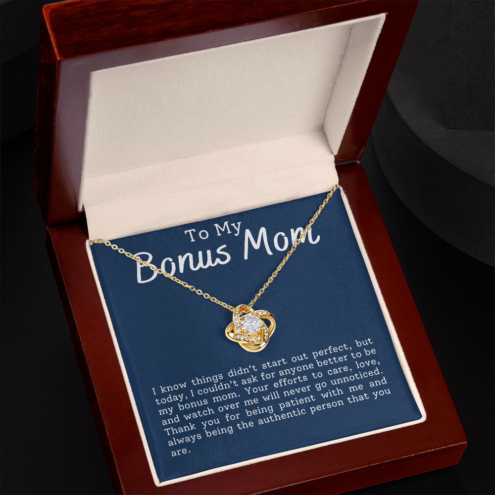 To My Bonus Mom | Love Knot Necklace