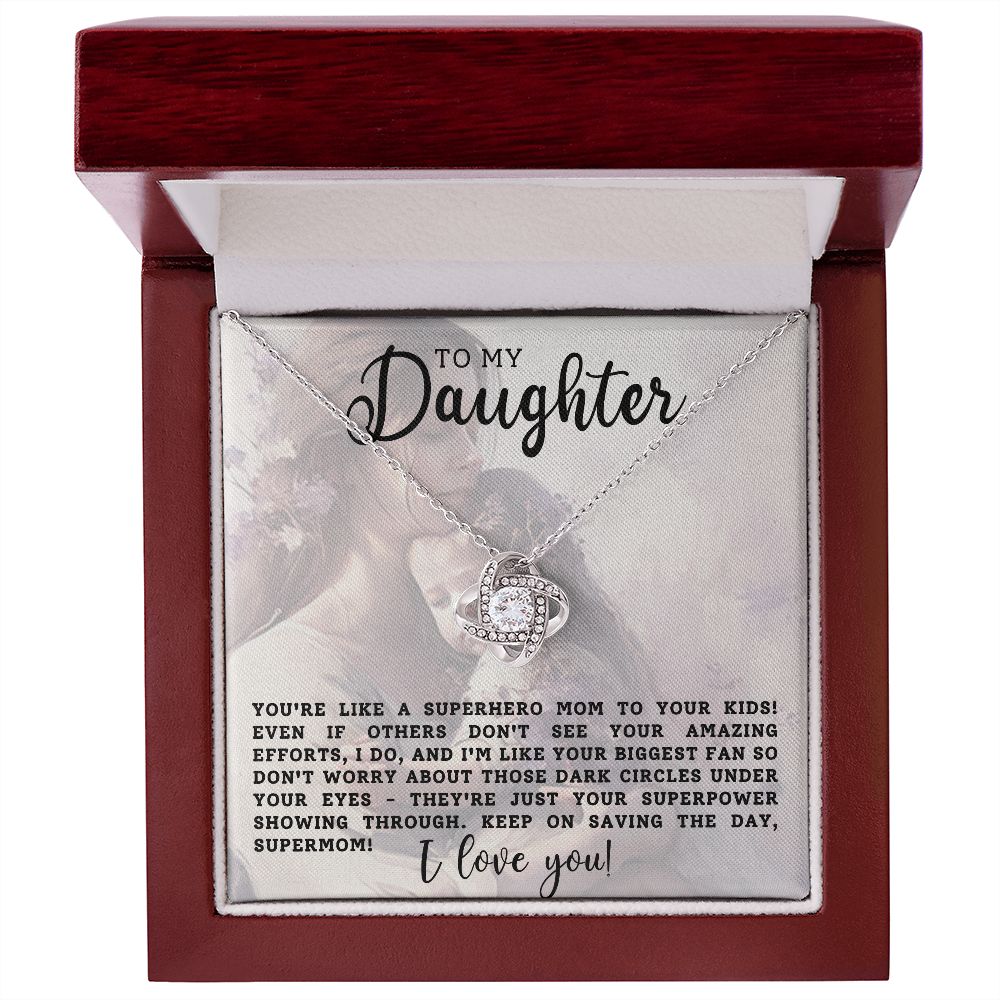 To My Daughter | Love Knot Necklace