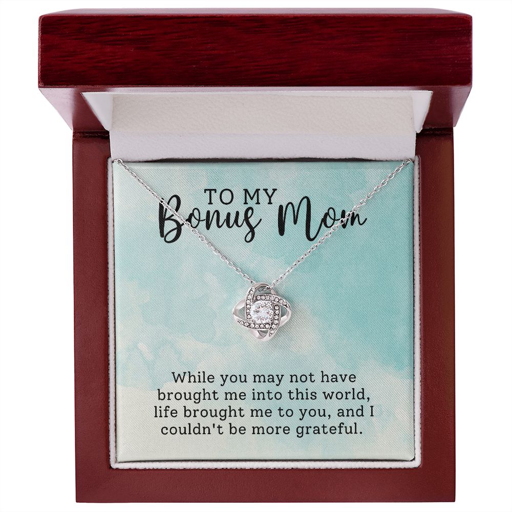 To My Bonus Mom | Love Knot Necklace
