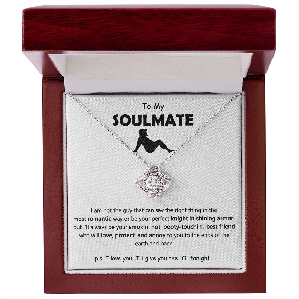 TO MY SOULMATE | Love Knot Necklace | Soulmate necklace, Soulmate gift, Anniversary gift, Wife necklace, Gift for her