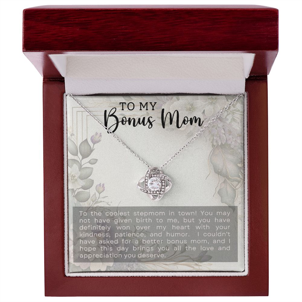 To My Bonus Mom | Love Knot Necklace