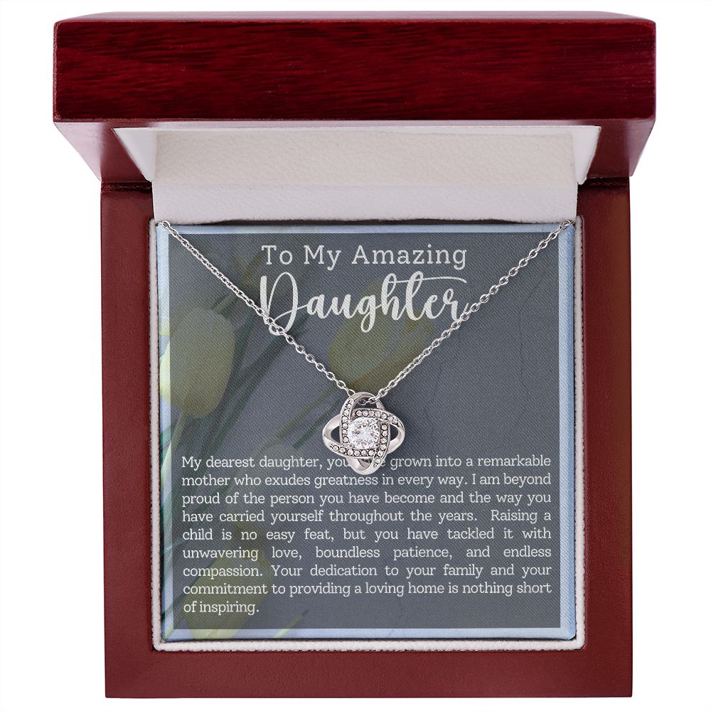 To My Amazing Daughter | Love Knot Necklace
