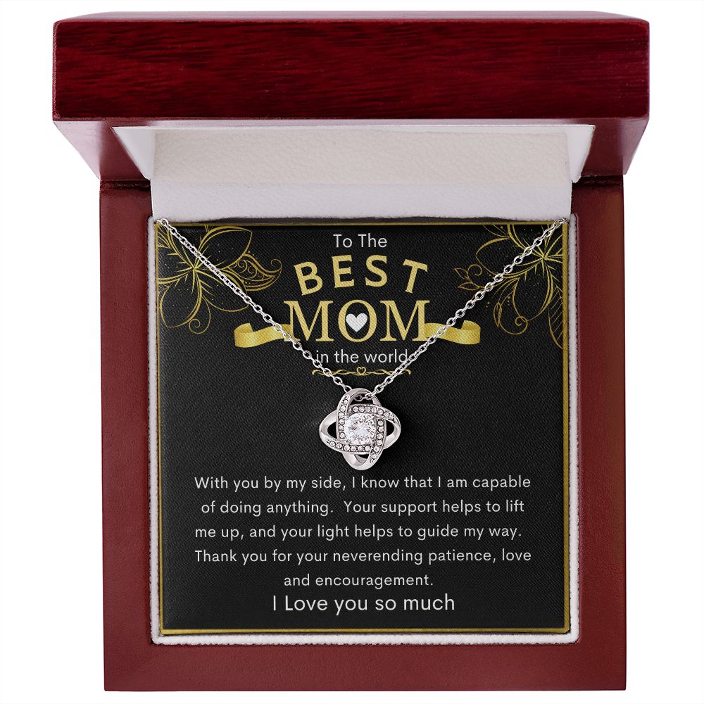 To The Best Mom in the World | Love Knot Necklace