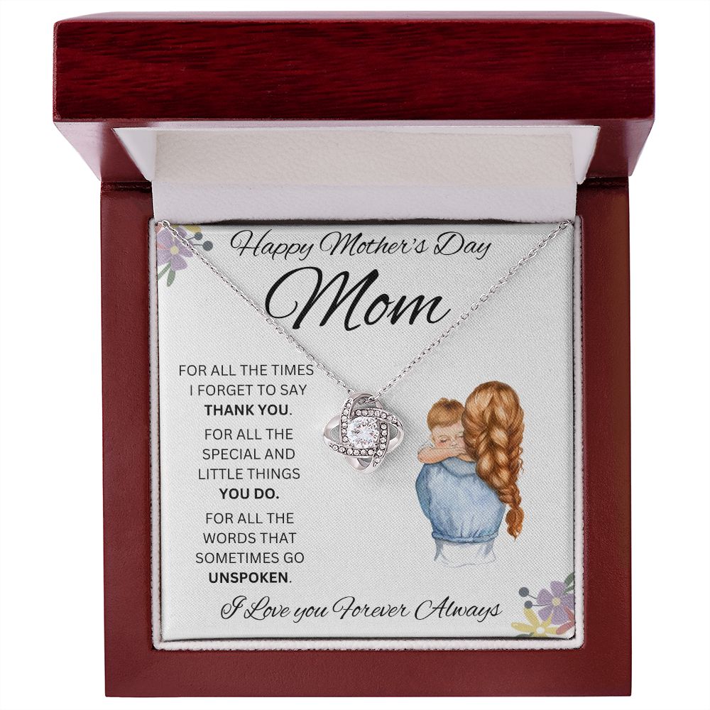 Happy Mother's Day Mom | Love Knot Necklace