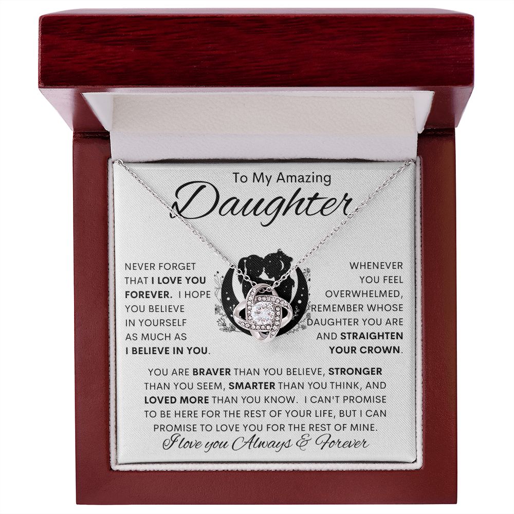 To My Amazing Daughter | Love Knot Necklace