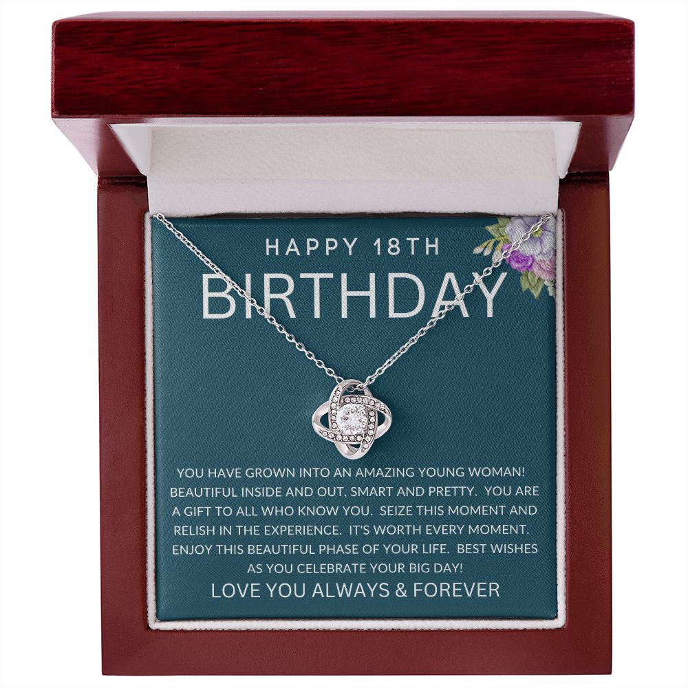 Happy 18th Birthday | Love Knot Necklace
