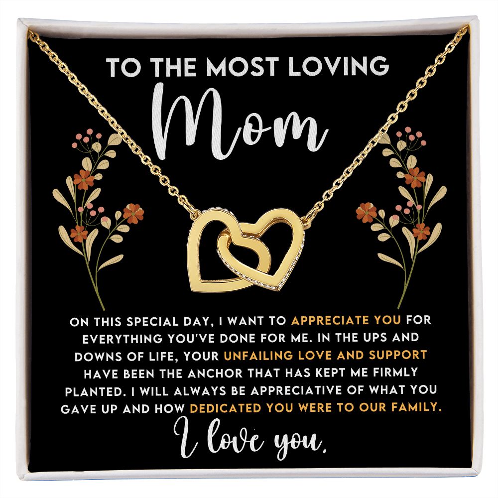 To The Most Loving Mom | Interlocking Hearts necklace