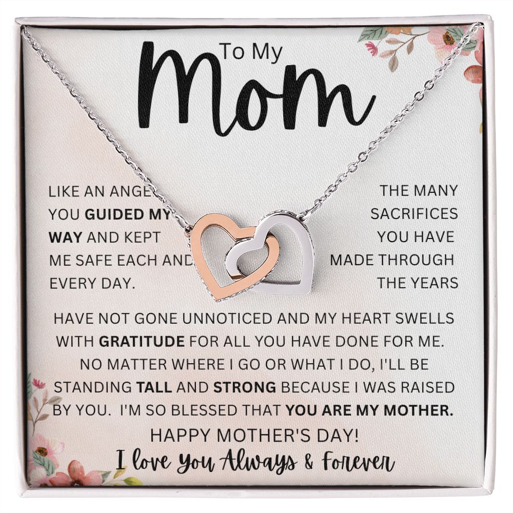 To My Mom | Interlocking Hearts necklace