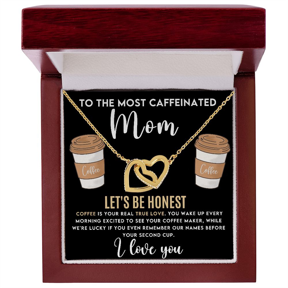 To the Most Caffeinated Mom | Interlocking Hearts necklace