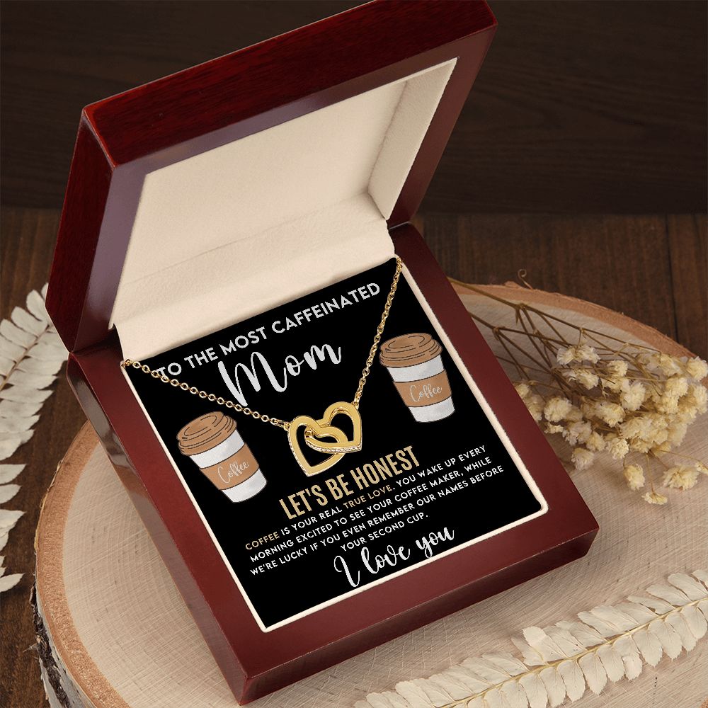 To the Most Caffeinated Mom | Interlocking Hearts necklace
