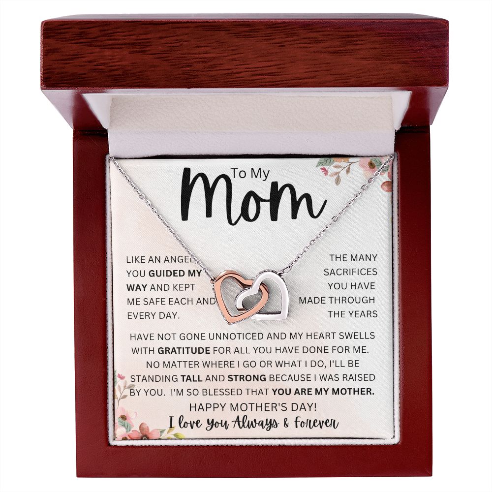 To My Mom | Interlocking Hearts necklace