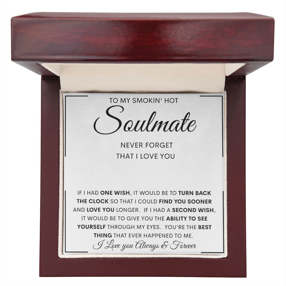 To My Hot Smokin' Soulmate Personalized Name Necklace | Anniversary gift, Gift from husband, Wife birthday gift, Wife anniversary, Gift for wife