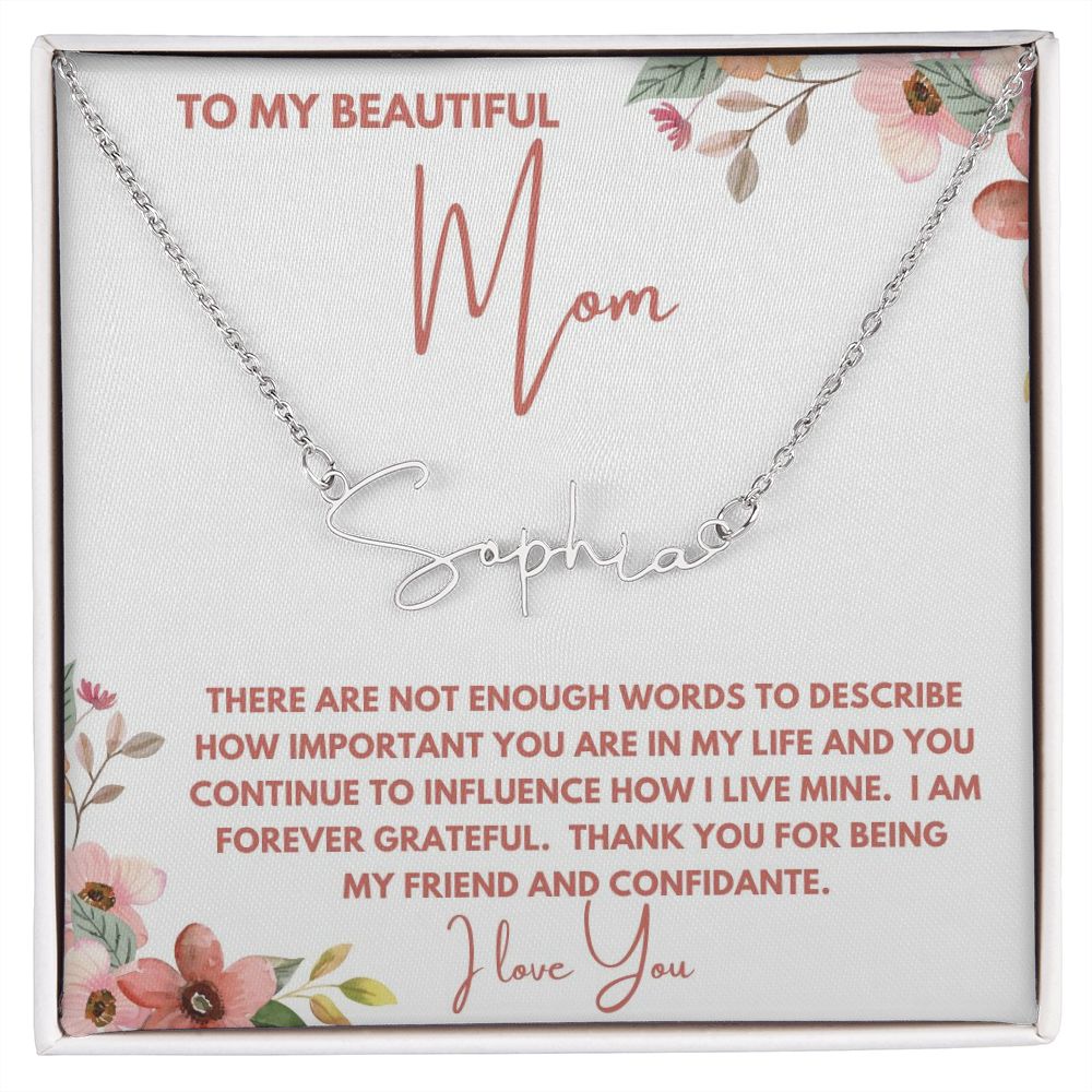 To My Beautiful Mom | Mom Birthday Gift, Gift From Daughter, Gift From Son