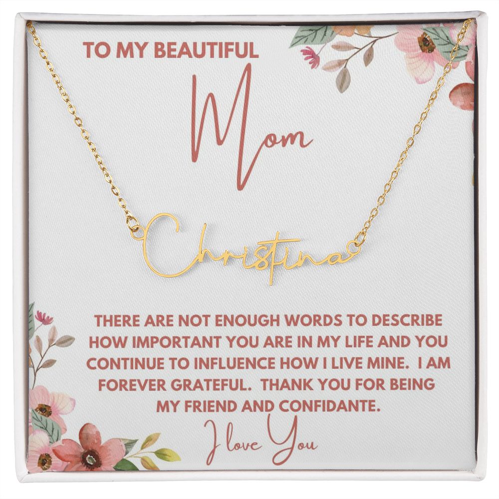 To My Beautiful Mom | Mom Birthday Gift, Gift From Daughter, Gift From Son