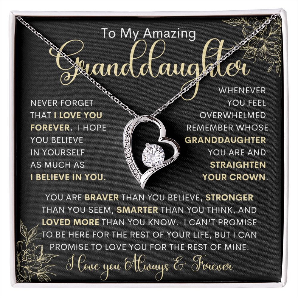 To My Amazing Granddaughter | Forever Love Necklace