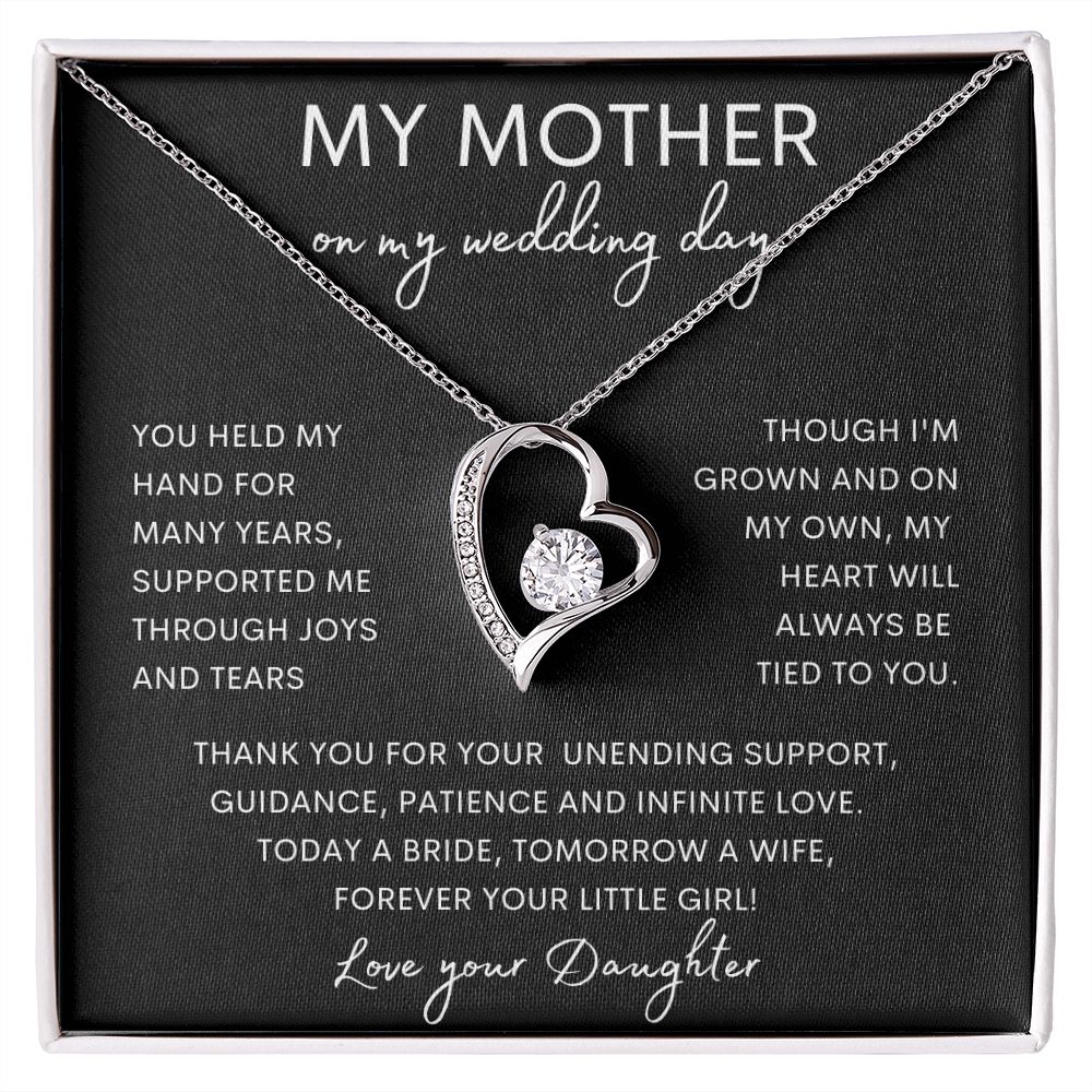 MY MOTHER | Forever Love Necklace | Mom Birthday Gift, Gift From Daughter, Mother Daughter Gift, Necklace For Mom, Mom Gift From Son