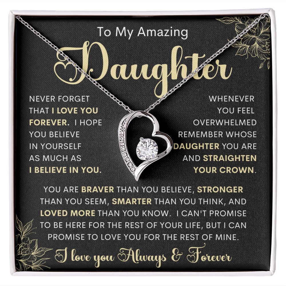To My Amazing Daughter | Forever Love Necklace