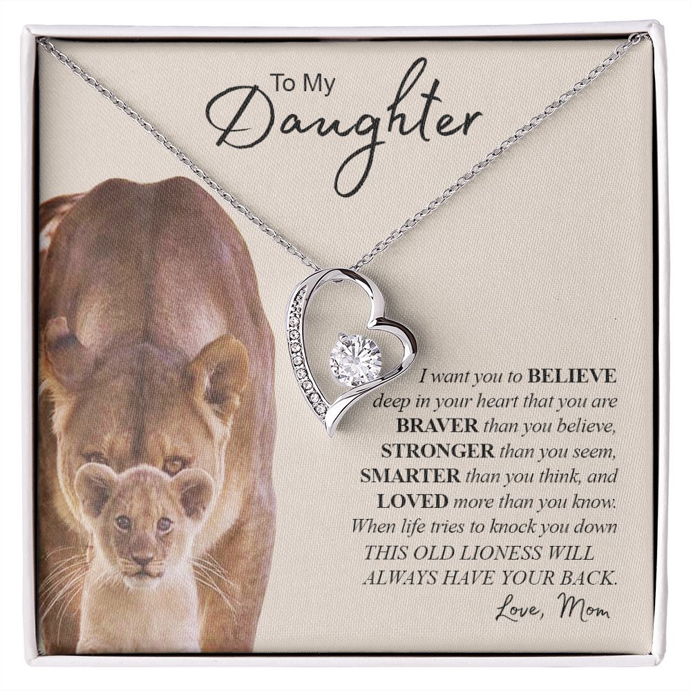 TO MY DAUGHTER | Forever Love Necklace | Gift For Daughter, Daughter Necklace, Birthday Gift, To My Daughter Gift  Daughter Birthday