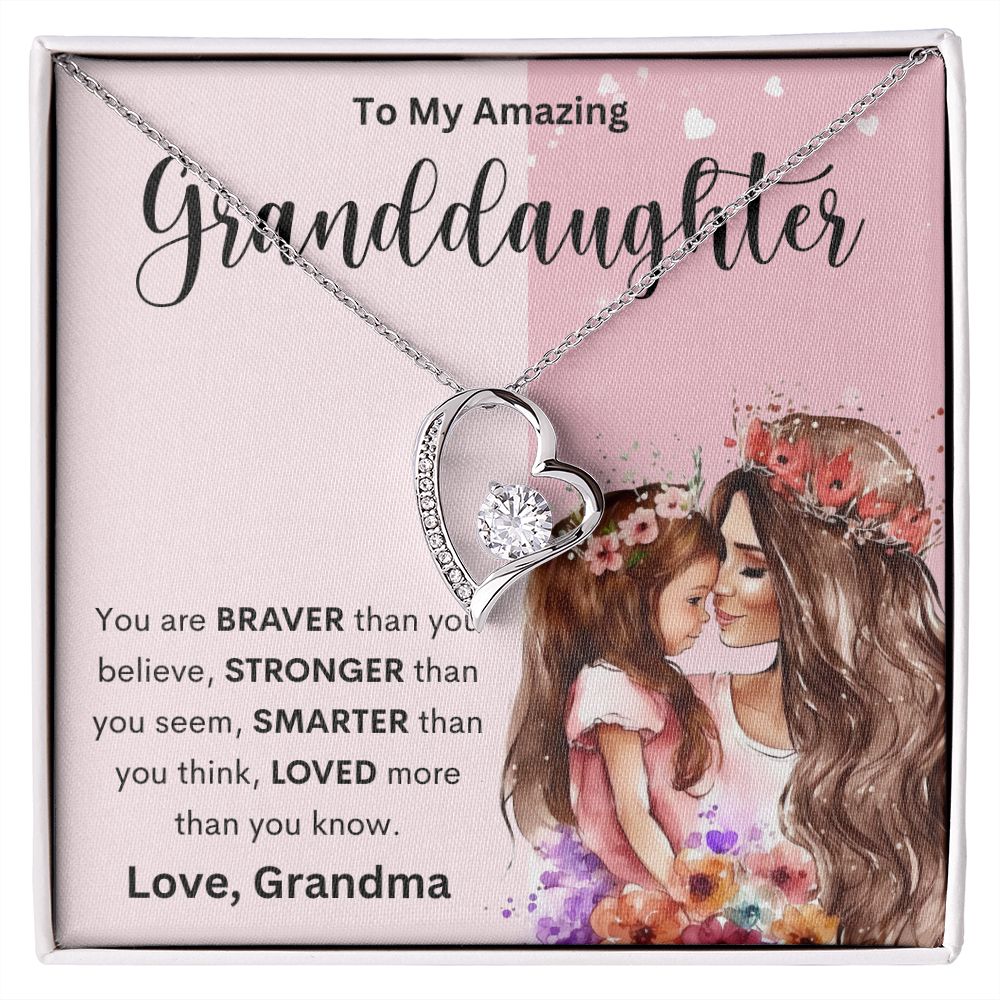 To My Amazing Granddaughter | Forever Love Necklace