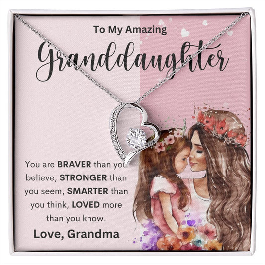 To My Amazing Granddaughter | Forever Love Necklace
