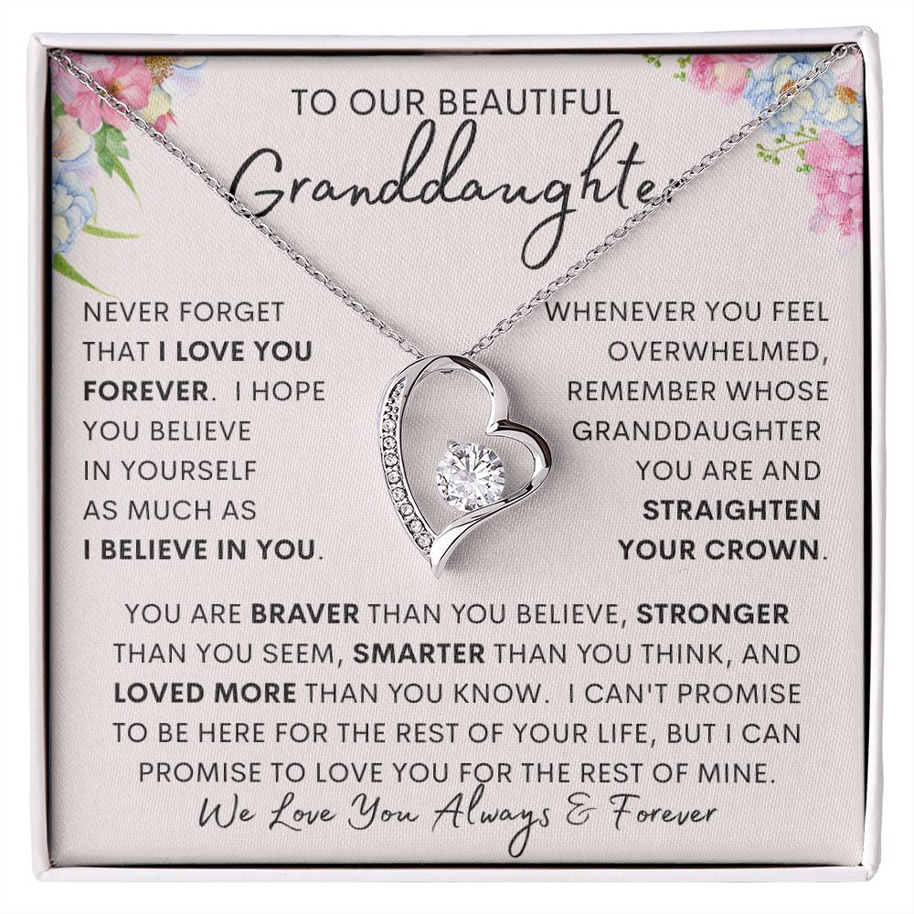 TO OUR BEAUTIFUL GRANDDAUGHTER | Granddaughter gift, To my granddaughter, Birthday gift, Gift from grandma, Gift from grandpa