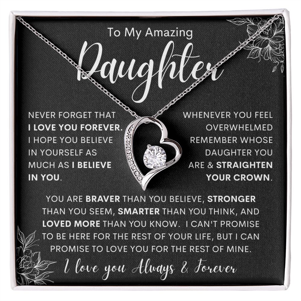 To My Amazing Daughter | Forever Love Necklace