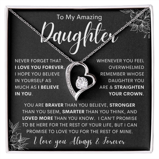 To My Amazing Daughter | Forever Love Necklace