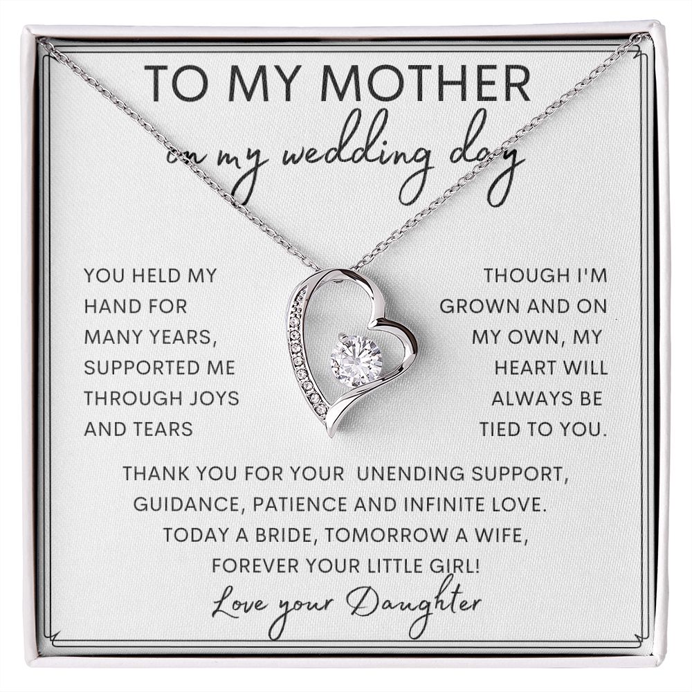 TO MY MOTHER | Forever Love Necklace | Gift from Daughter, Mother Daughter Gift, Gift For Her