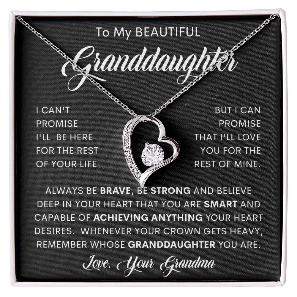 To My Beautiful Granddaughter | Forever Love Necklace