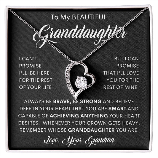 To My Beautiful Granddaughter | Forever Love Necklace