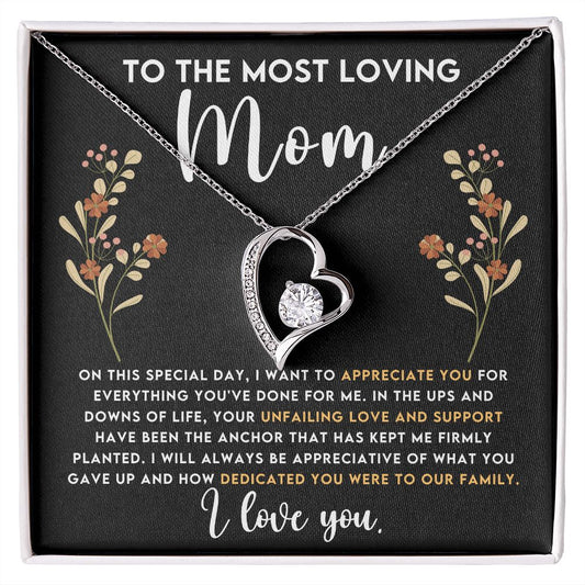 To the Most Loving Mom | Forever Love Necklace