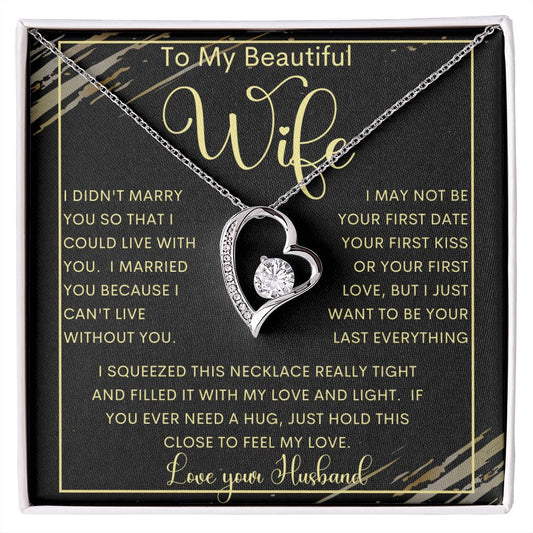 To My Beautiful Wife | Forever Love Necklace