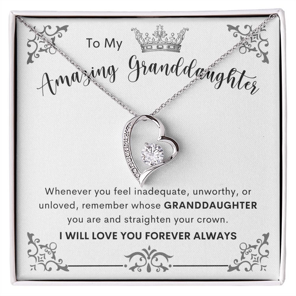 To My Amazing Granddaughter | Forever Love Necklace