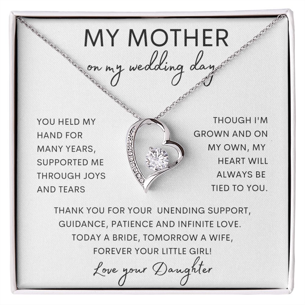 MY MOTHER | Forever Love Necklace | Mom Birthday Gift, Gift From Daughter, Mother Daughter Gift, Necklace For Mom