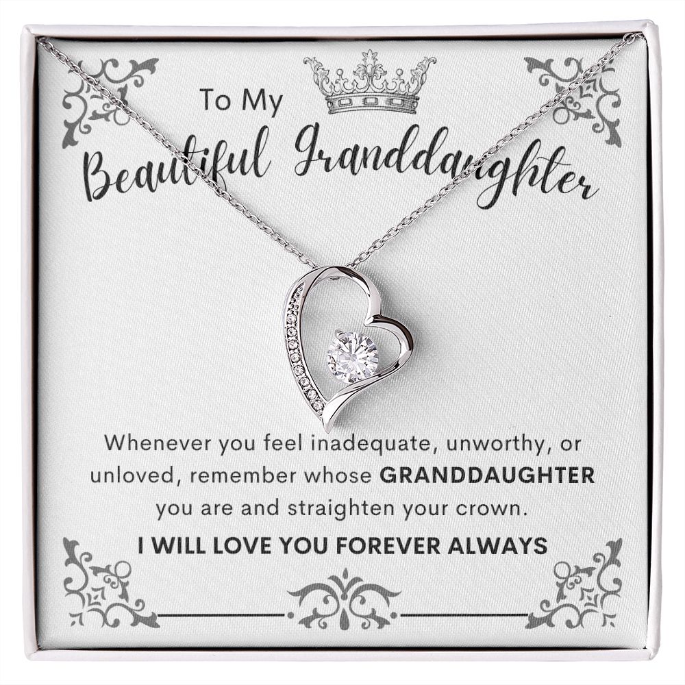 To My Beautiful Granddaughter | Forever Love Necklace