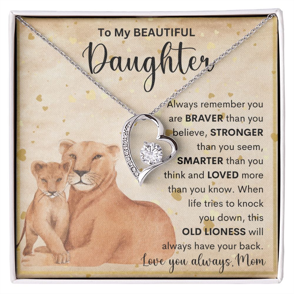 To My Beautiful Daughter | Forever Love Necklace