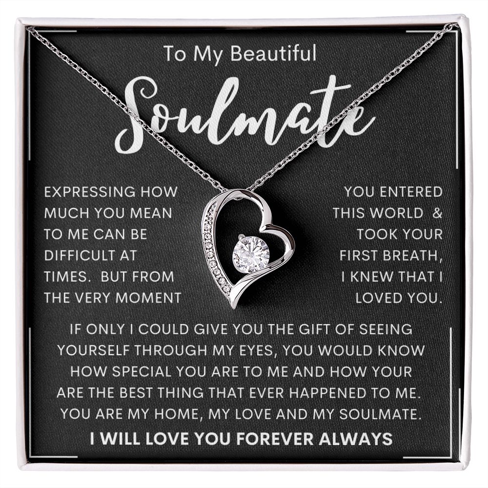 To My Beautiful Soulmate | Forever Love Necklace