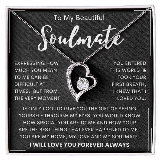 To My Beautiful Soulmate | Forever Love Necklace