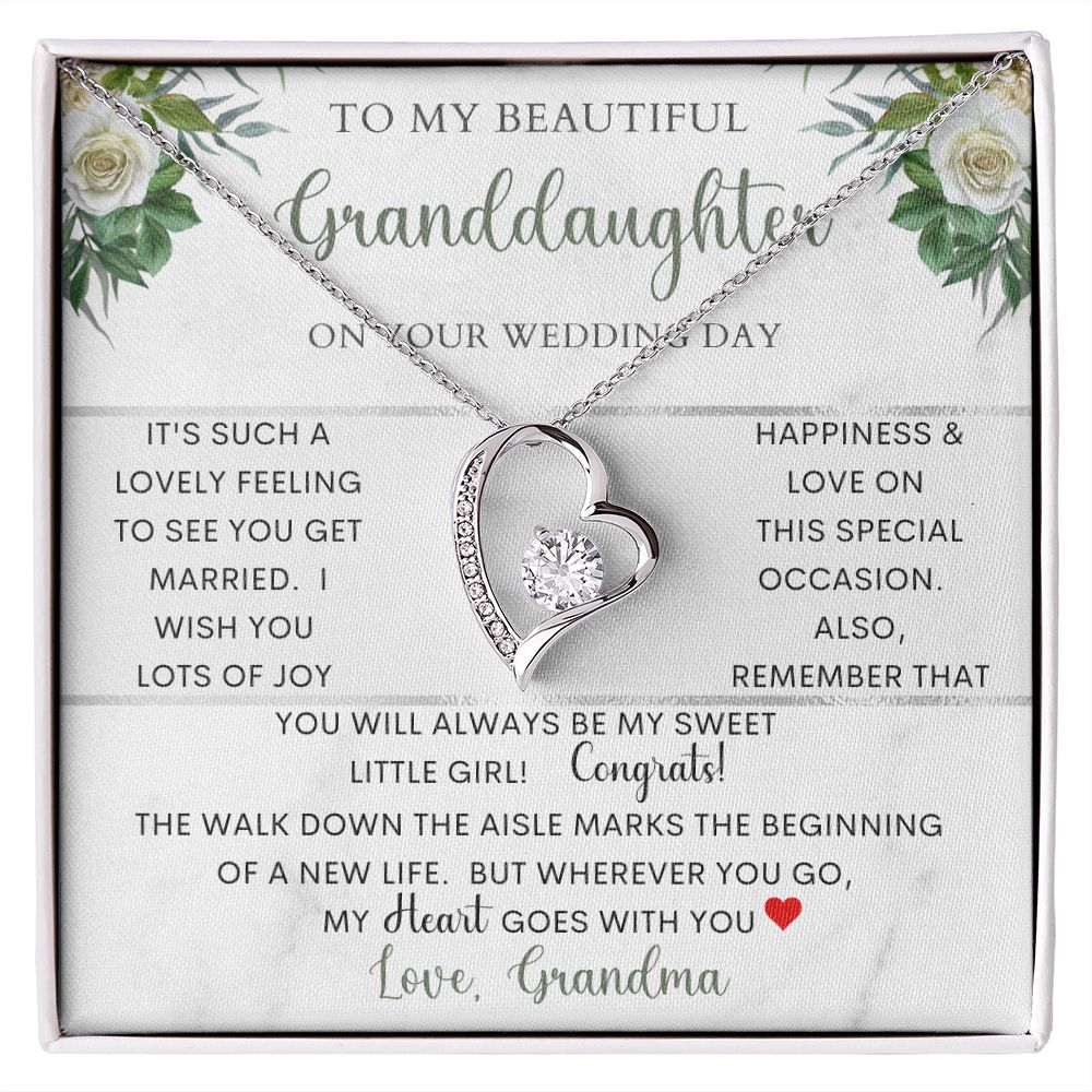 To My Beautiful Granddaughter | Forever Love Necklace