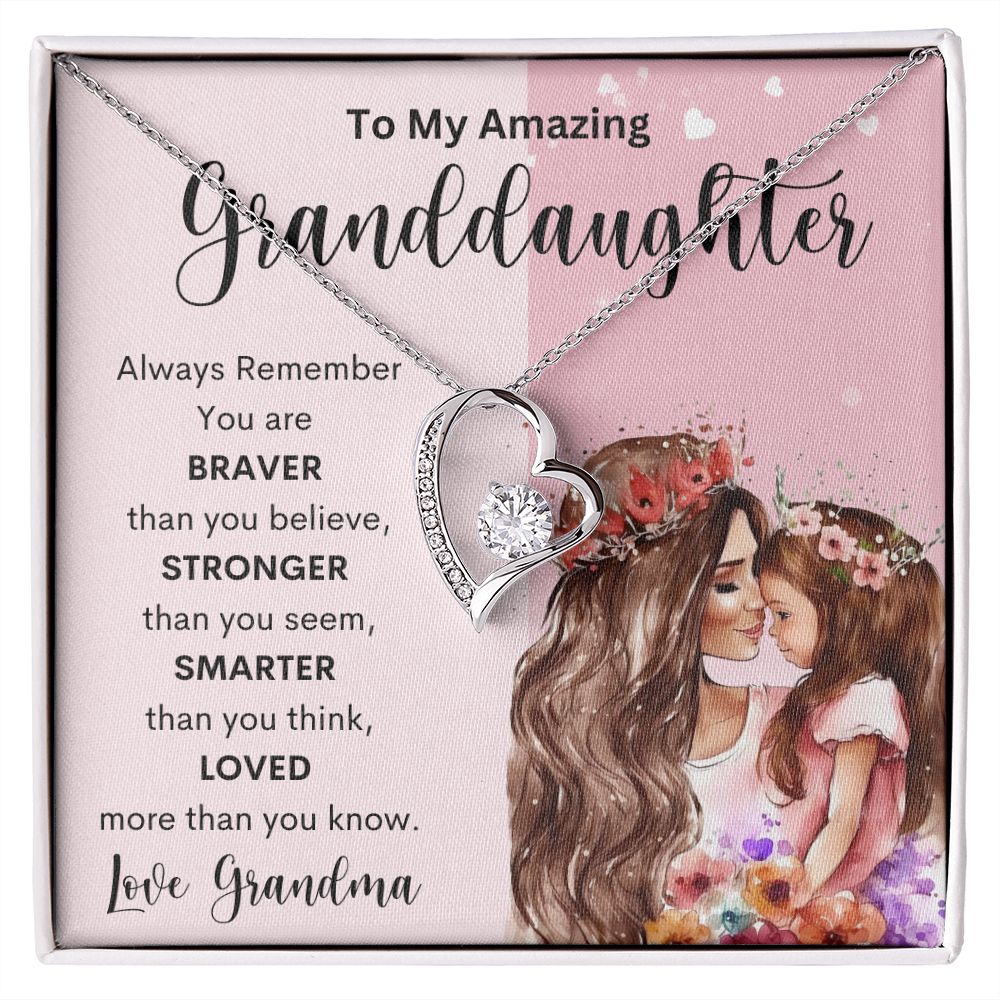 To My Amazing Granddaughter | Forever Love Necklace