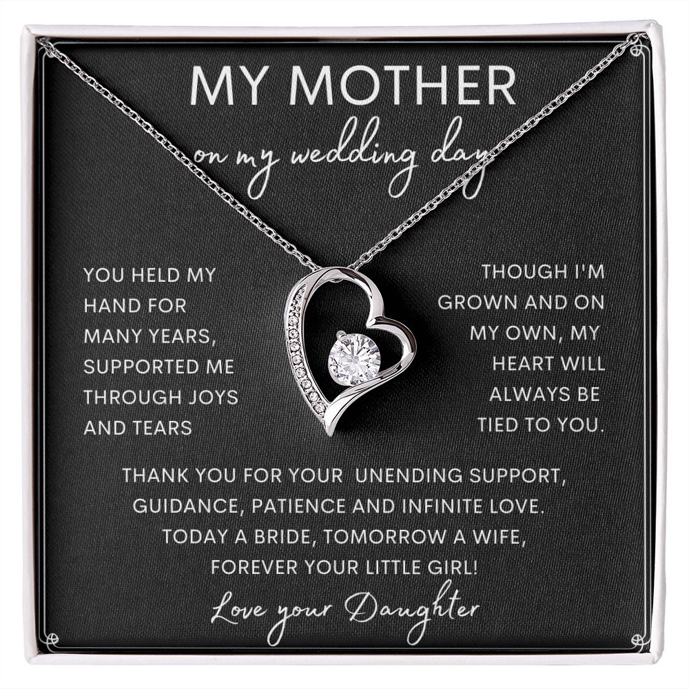 MY MOTHER | Forever Love Necklace | To Mom From Daughter, Daughter To Mom Gift, Mom Gift Idea, Wife Birthday Gift